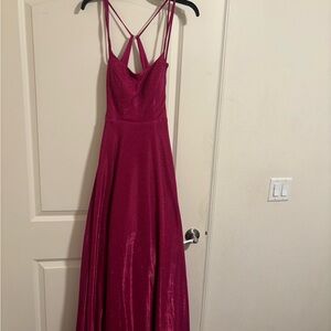 Elegant Pink Evening Gown